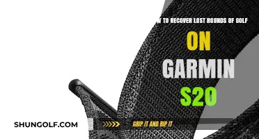 Recover Lost Golf Rounds on Garmin S20: A Quick Guide