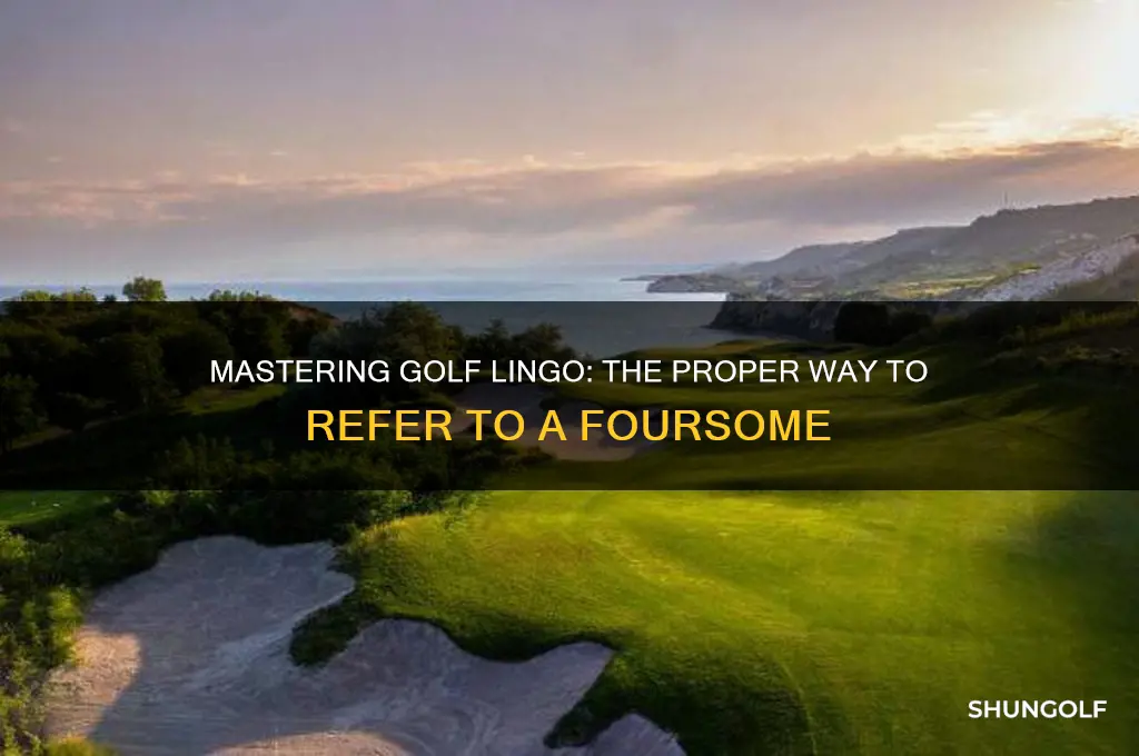 how to refer to a golf foursome