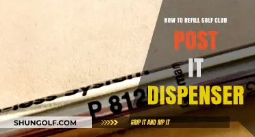 Refill Your Golf Club Post-It Dispenser: A Quick DIY Guide