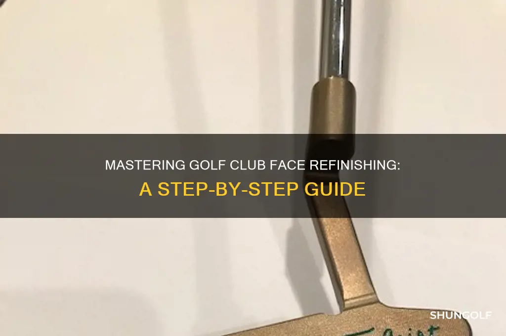 how to refinish golf club face