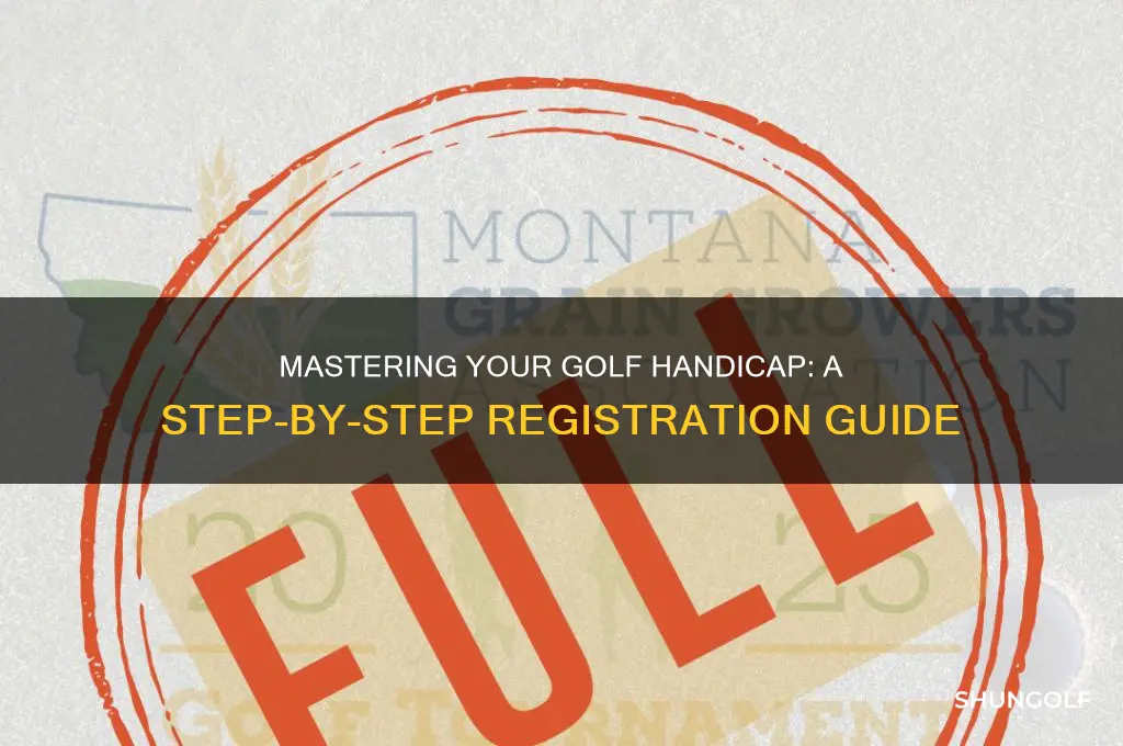 how to register a golf handicap