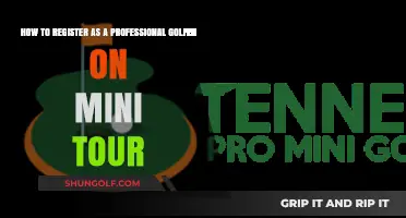 Steps to Register as a Professional Golfer on Mini Tours