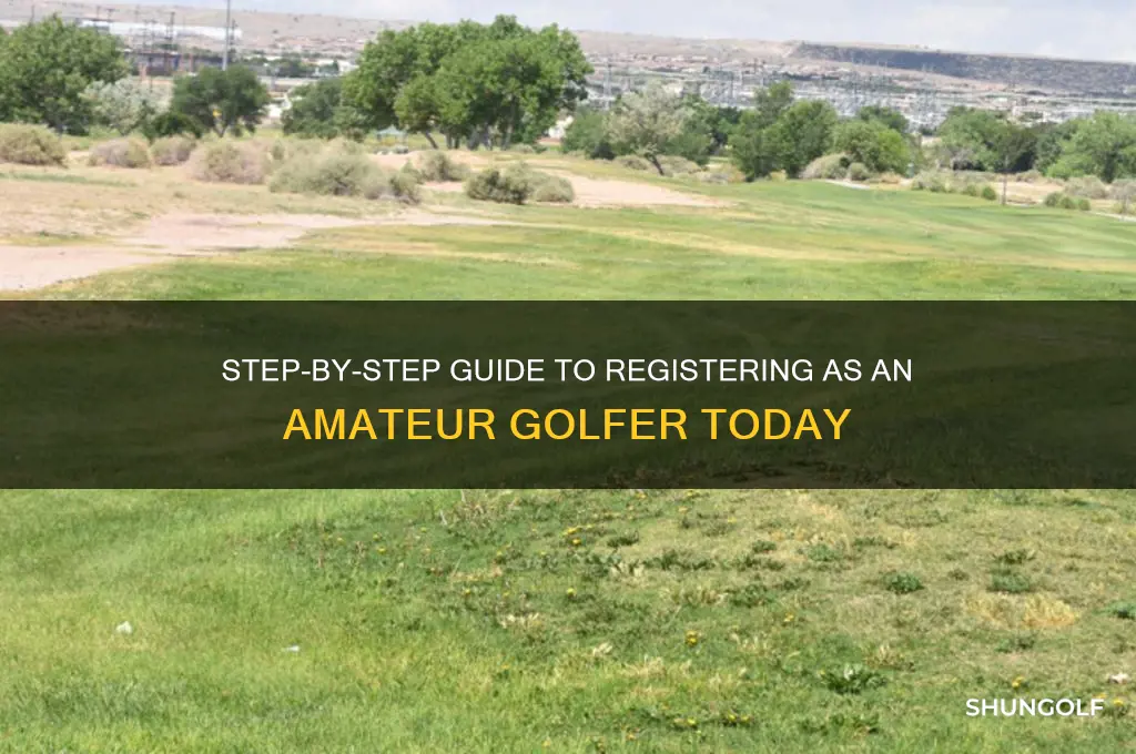 how to register as an amateur golfer