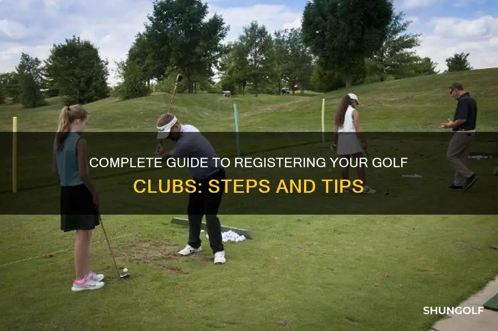 how to register golf clubs