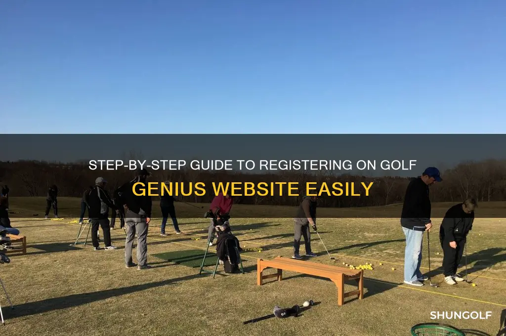 how to register on golf genius website