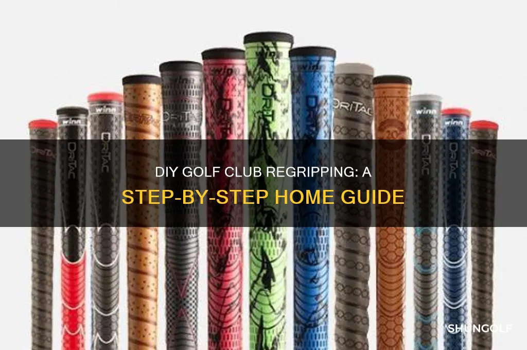 how to regrip a golf club at home