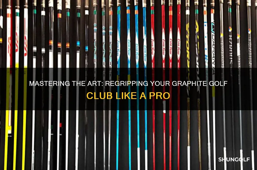 how to regrip a graphite golf club