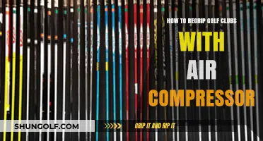 Regrip Golf Clubs Effortlessly: Air Compressor Technique Guide