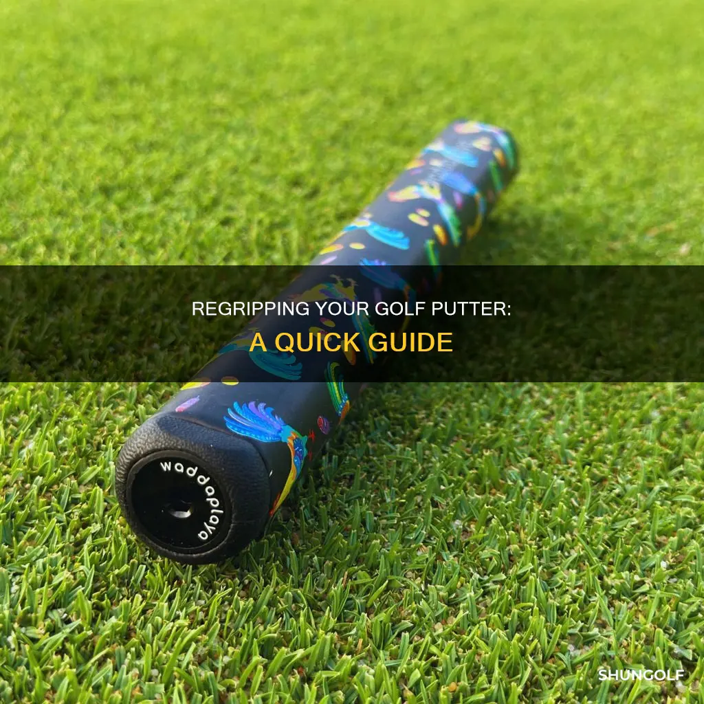 how to regrip golf puttet
