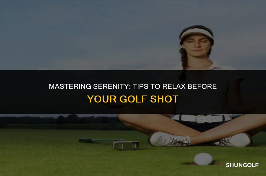 how to relax before a golf shot