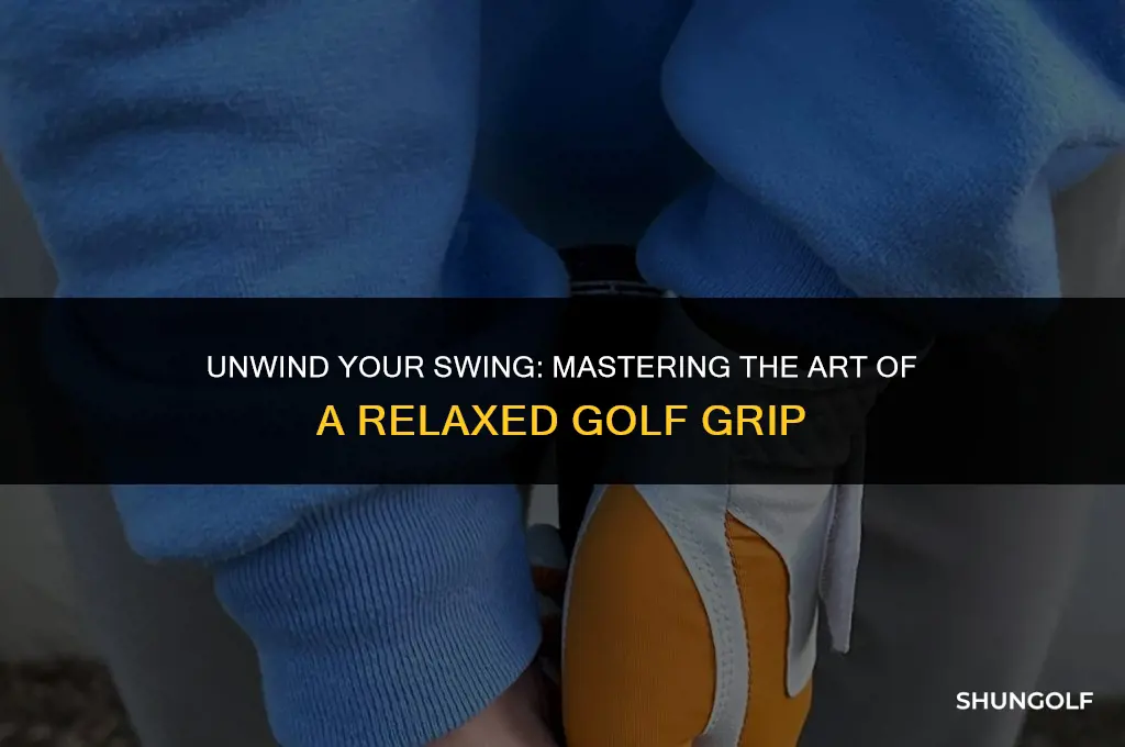 how to relax golf grip
