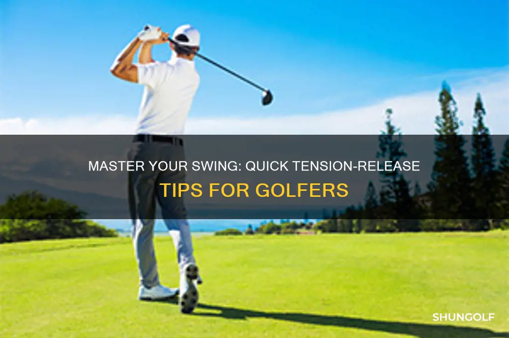 how to release tension before swinging golf club