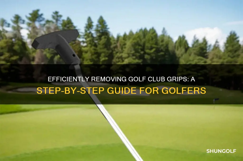 how to remove a a grip from a golf club