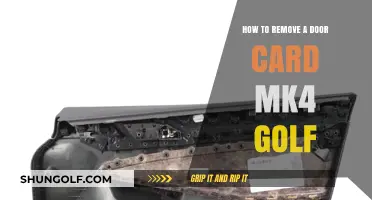 Step-by-Step Guide to Removing a Door Card on a Mk4 Golf