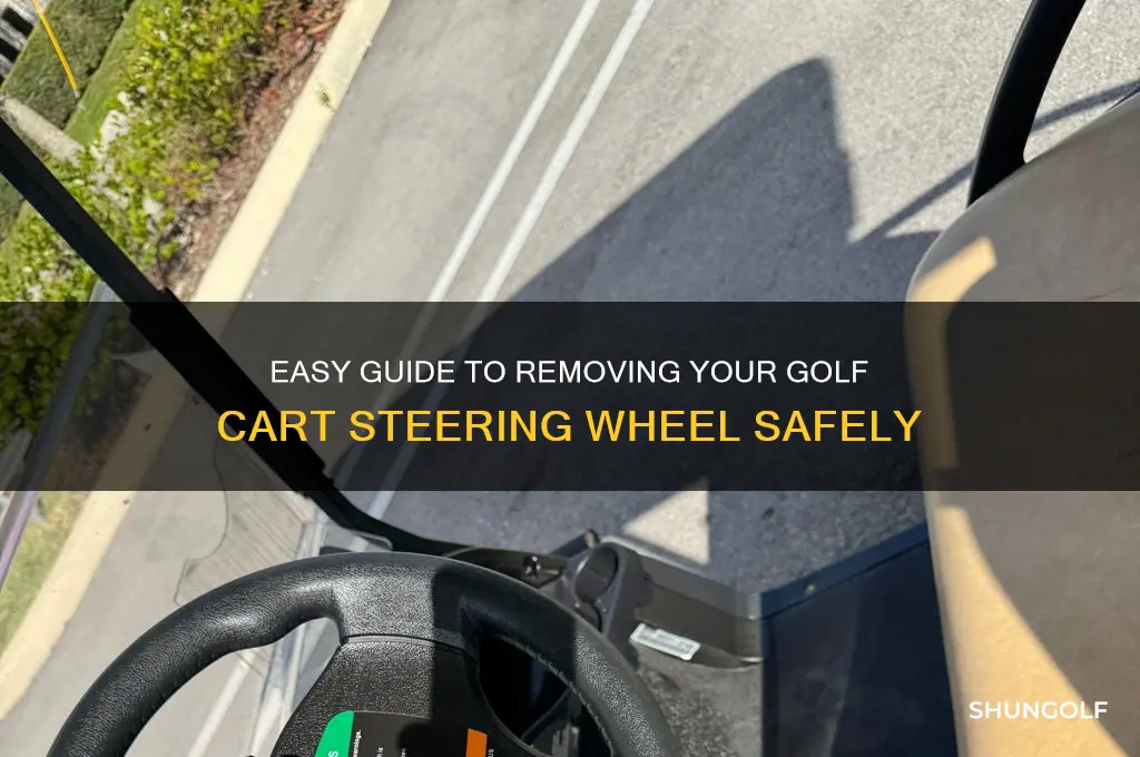 how to remove a golf cart steering wheel