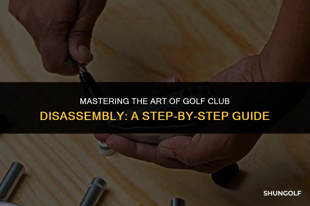 how to remove a golf head from shaft