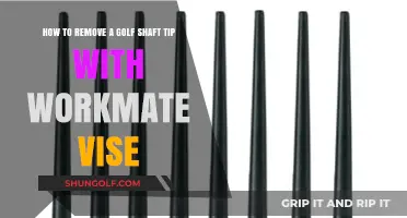 DIY Golf Shaft Tip Removal Using a Workmate Vise