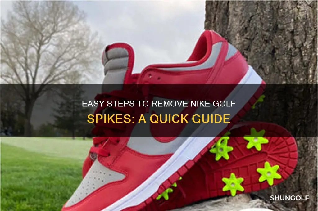 how to remove a nike golf spike