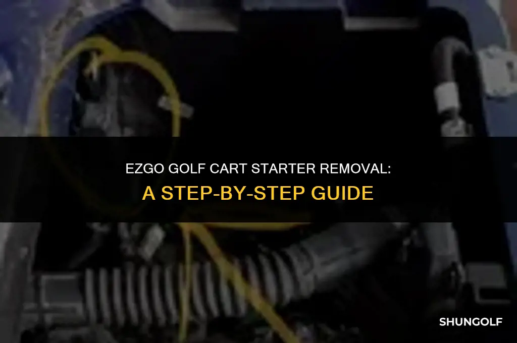how to remove a starter on an ezgo golf