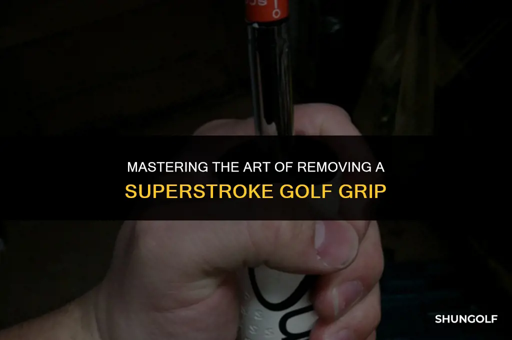 how to remove a superstroke golf grip