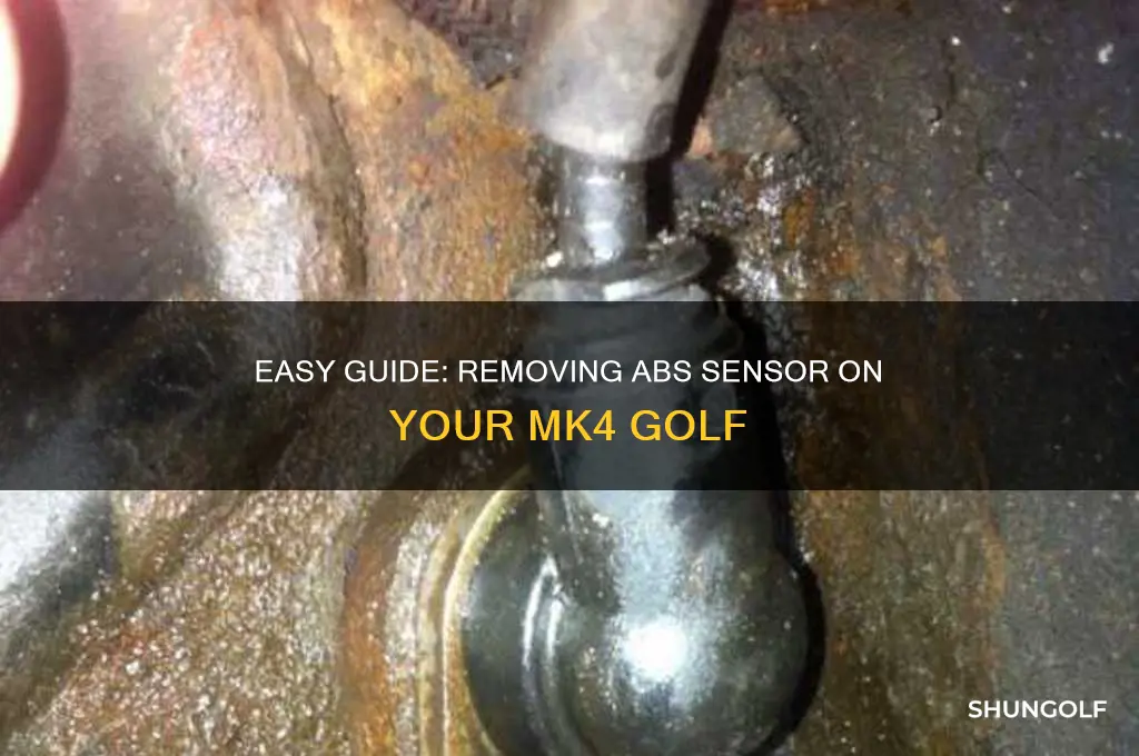 how to remove abs sensor mk4 golf