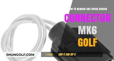 Removing ABS Speed Sensor Connector on MK6 Golf: Step-by-Step Guide
