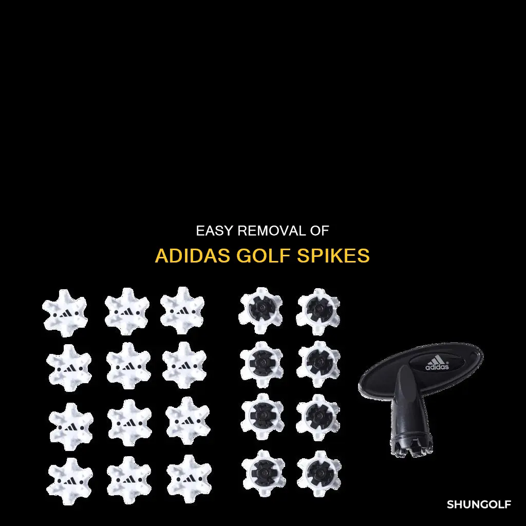 how to remove adidas golf spikes