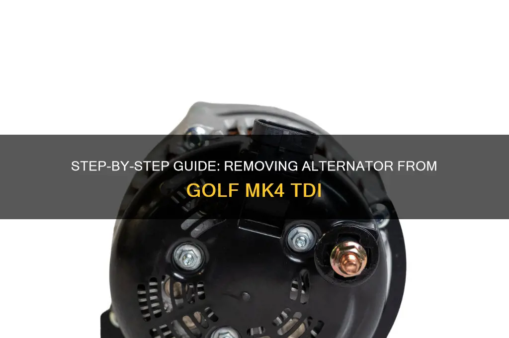 how to remove alternator golf mk4 tdi