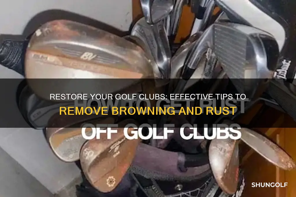 how to remove browning from golf clubs