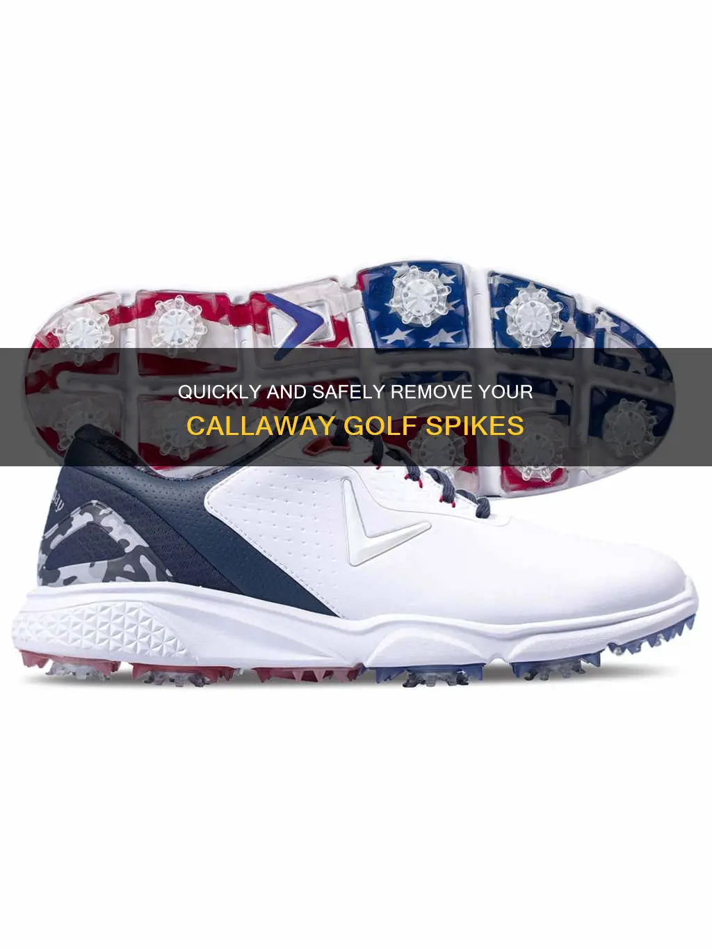 how to remove callaway golf spikes