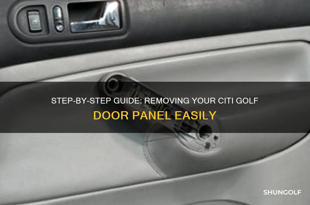 how to remove citi golf door panel
