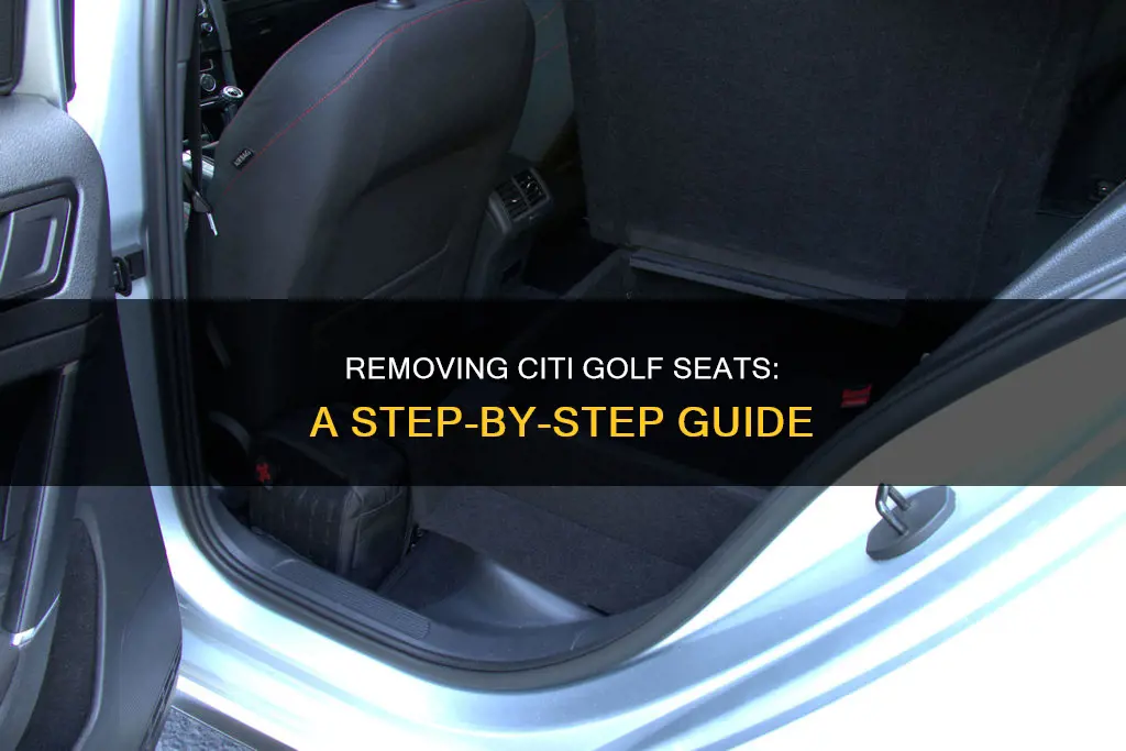 how to remove citi golf seats