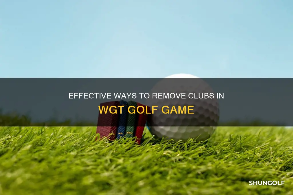 how to remove clubs in wgt golf