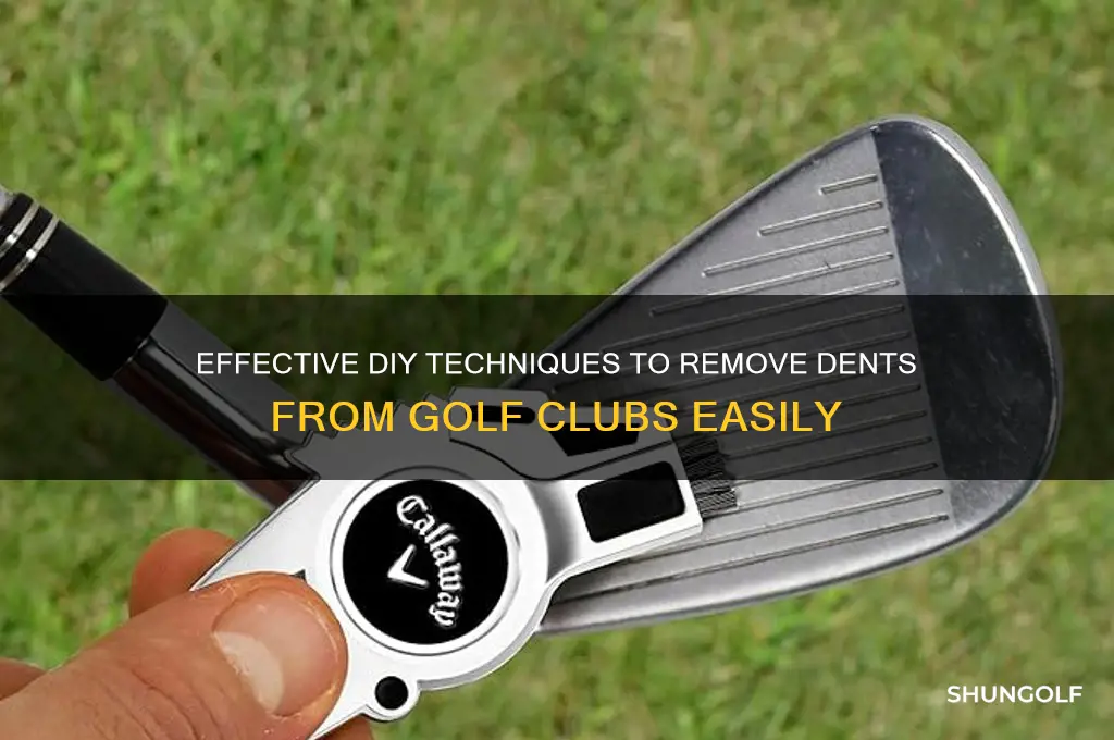 how to remove dents from golf clubs