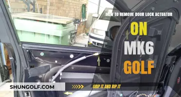 Step-by-Step Guide: Removing Door Lock Actuator on MK6 Golf