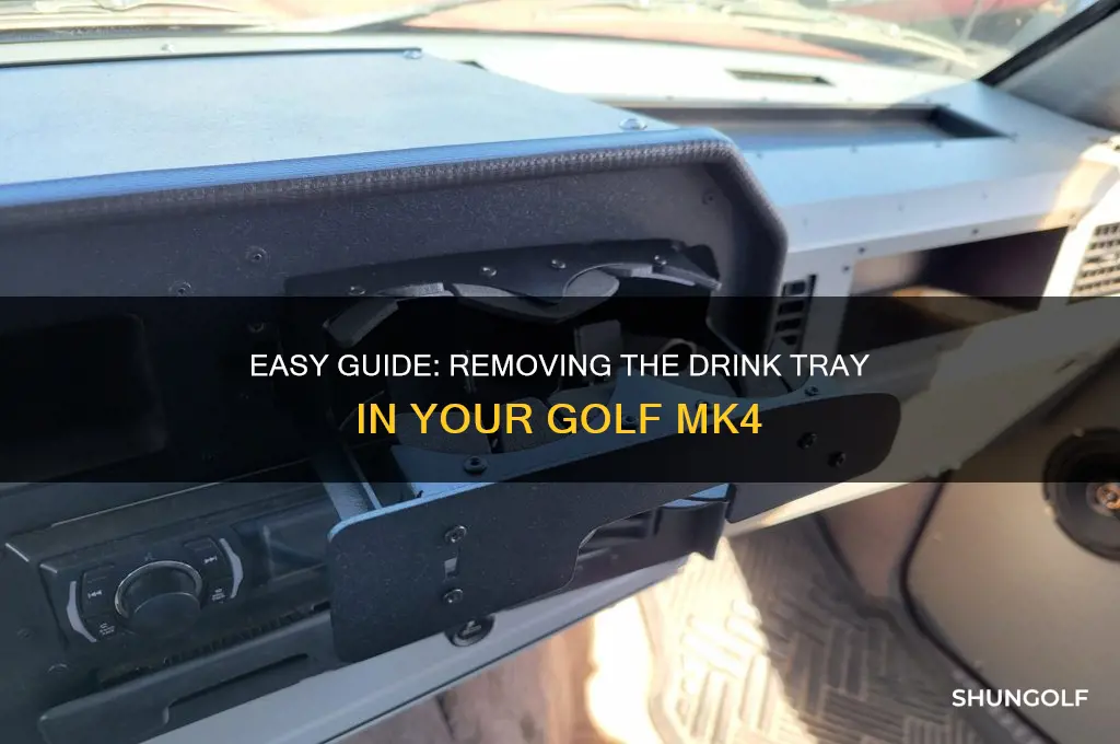 how to remove drink tray in golf mk4