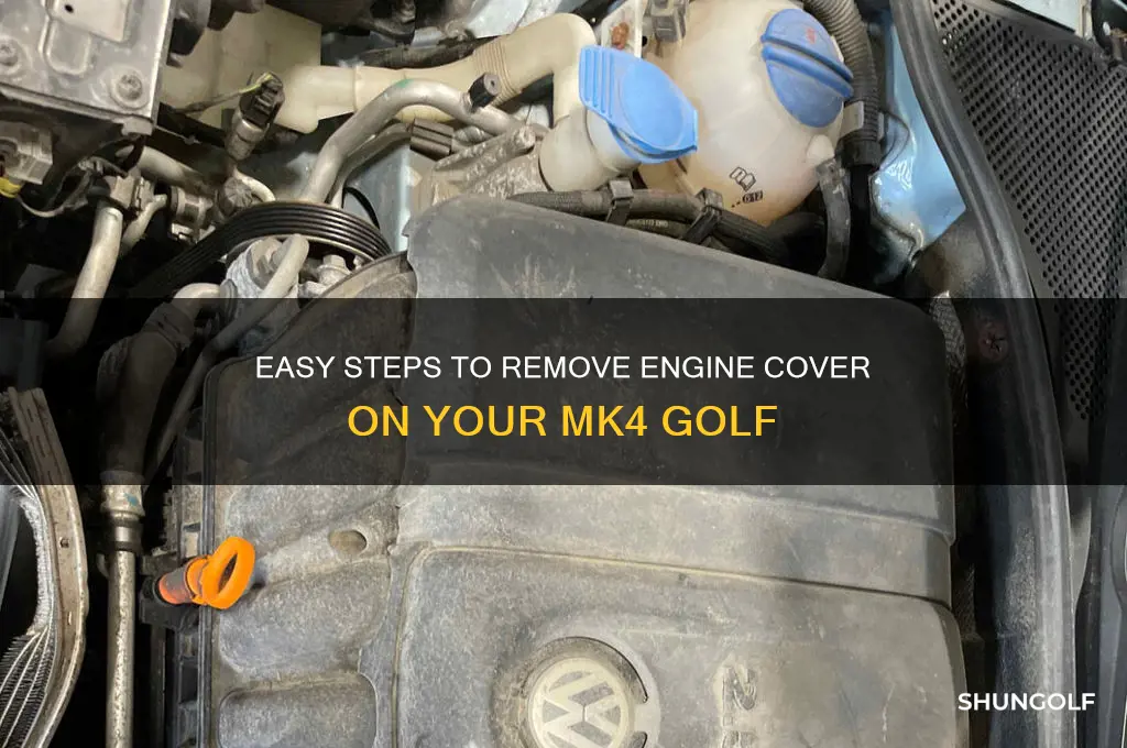 how to remove engine cover mk4 golf