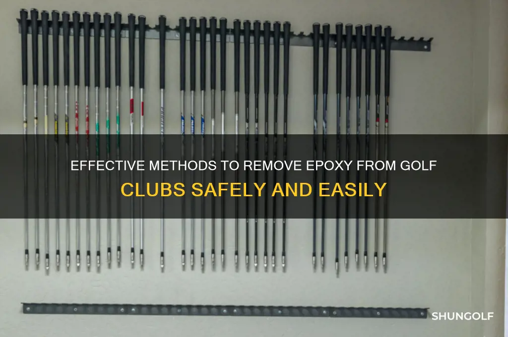 how to remove epoxy from golf club