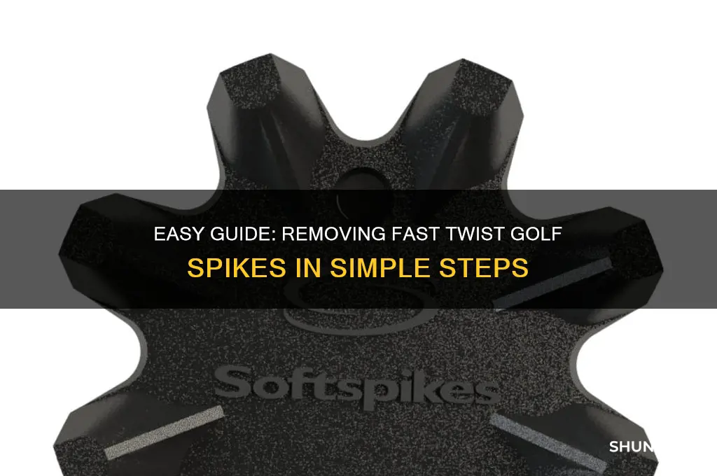 how to remove fast twist golf spikes