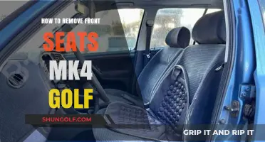 Easy Guide: Removing Front Seats in a Volkswagen MK4 Golf
