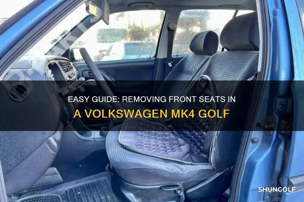 how to remove front seats mk4 golf