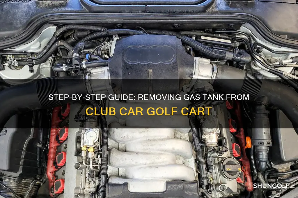 how to remove gas tank from club car golf cart