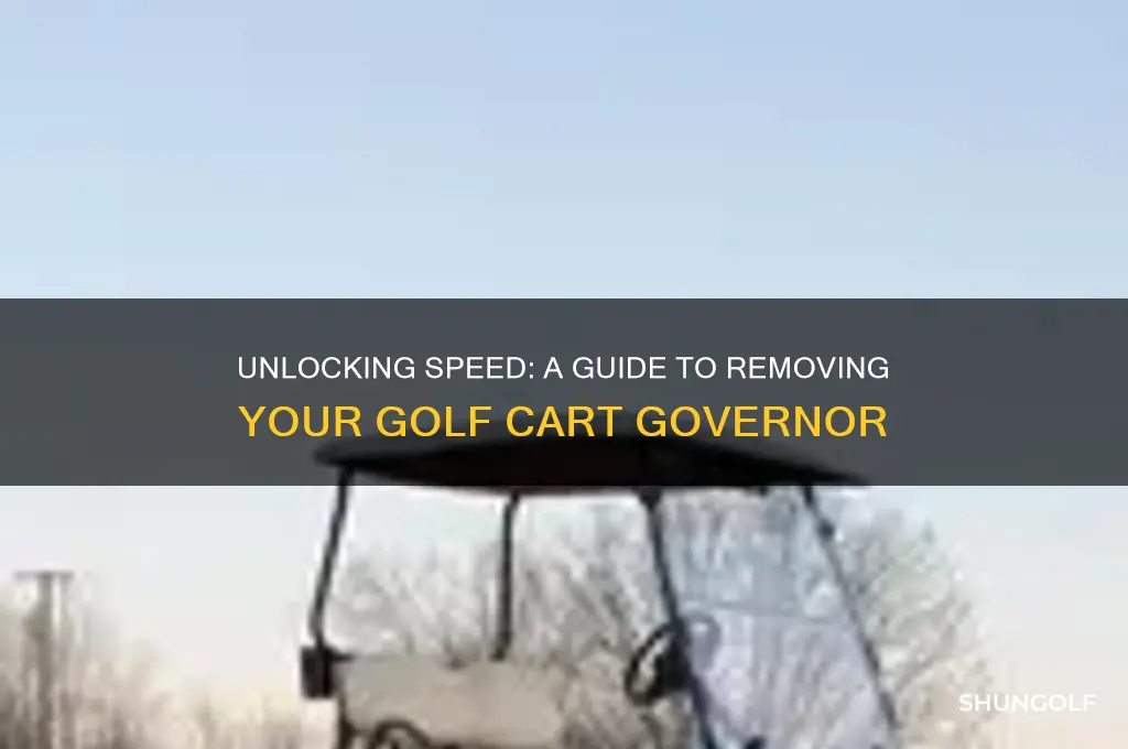 how to remove golf cart governor