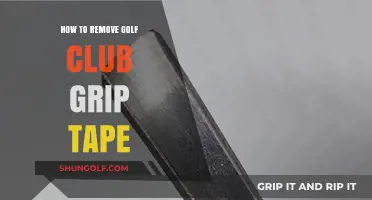 Easy Steps to Remove Golf Club Grip Tape Like a Pro