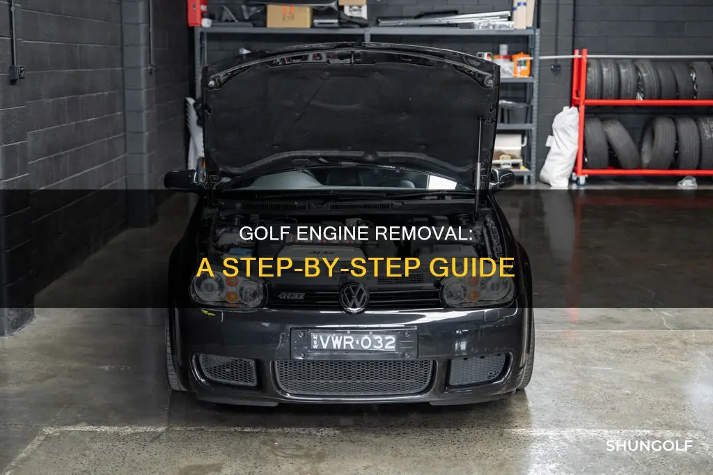 how to remove golf engine