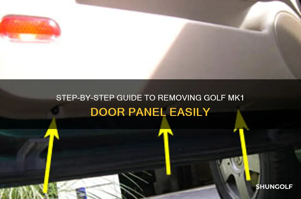 how to remove golf mk1 door panel
