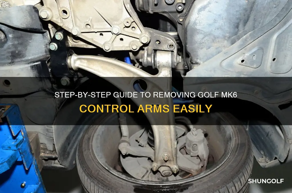 how to remove golf mk6 control arms