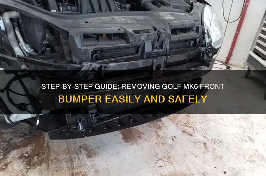 how to remove golf mk6 front bumper