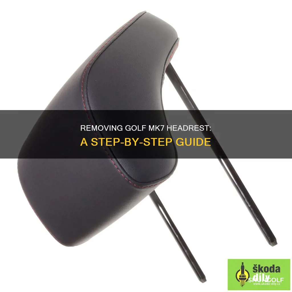 how to remove golf mk7 headrest