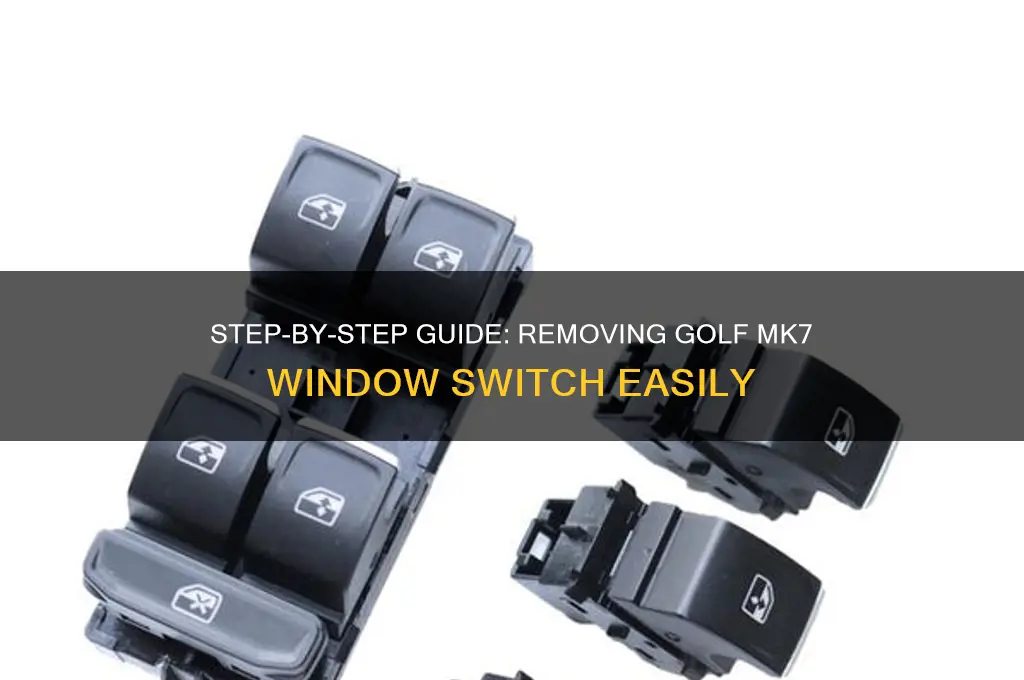how to remove golf mk7 window switch